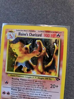 Pokemon Blaine's Charizard Holo Rare Card #2/132 Gym Challenge Set - LP - Image 4