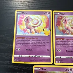 5x- Pokemon TCG Mew Celebrations 011/025 Holo Holo Rare Card Lot - Image 2
