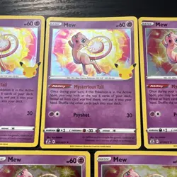 5x- Pokemon TCG Mew Celebrations 011/025 Holo Holo Rare Card Lot - Image 3
