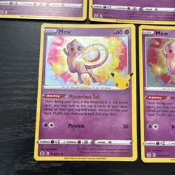 5x- Pokemon TCG Mew Celebrations 011/025 Holo Holo Rare Card Lot - Image 5