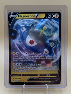 Magnezone V 056/196 Pokemon Lost Origin Sword & Shield Ultra Rare Holo Card NM - Image 1