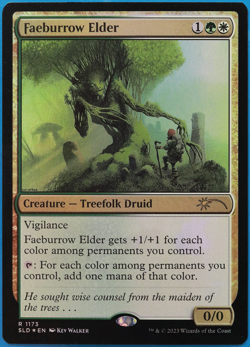 Faeburrow Elder (Secret Lair Promo) FOIL NM MTG MAGIC CARD (501932) ABUGames - Image 1