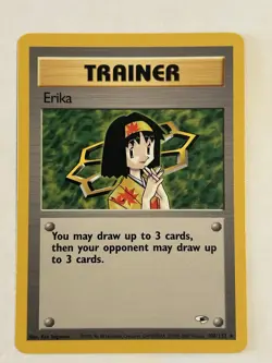 Pokemon TCG Erika Gym Heroes 100/132 Regular Rare Unlimited Card - Image 1