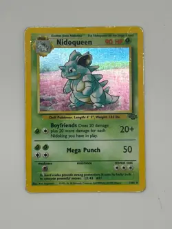 Nidoqueen 23/64 Jungle Set Holo RARE Pokemon Card HP - Image 1