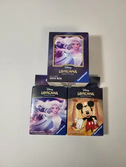 Disney Lorcana Elsa Deck Box With Elsa & Mickey Card Sleeves Brand New Unopened - Image 1
