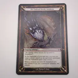 MTG Oversized Scheme - My Undead Horde Awakens - Archenemy 2010 - Ongoing Scheme - Image 1