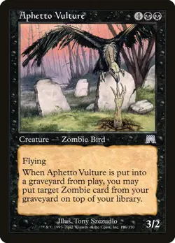 2002 Aphetto Vulture Onslaught Magic The Gathering MTG Uncommon NM - Image 1