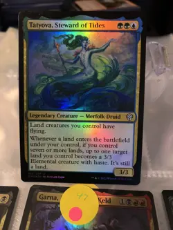 FOIL Tatyova, Steward of Tides Dominaria United Magic MTG Legendary Creature - Image 1