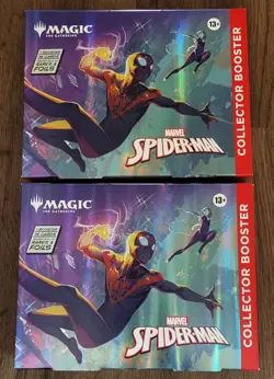 Lot of 2 - Magic The Gathering Marvel Spiderman Collector Booster Box - Sealed - Image 1