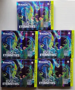5x Edge of Eternities Collector Booster Box - MTG Magic the Gathering Omega - Image 1