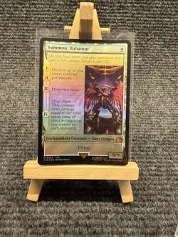 SUMMON BAHAMUT 2025 MAGIC THE GATHERING MTG FINAL FANTASY MYTHIC RARE #0001 FOIL - Image 1