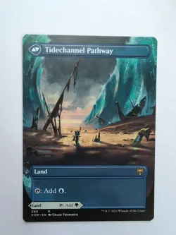 MTG Barkchannel Pathway (KHM) Kaldheim Borderless Regular Rare 290 - Image 2