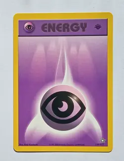 Pokemon - Psychic Energy - Neo Genesis 110/111 1st Edition - Common Basic - LP - Image 1