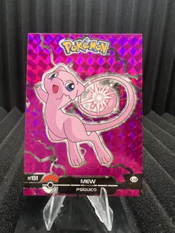 Mew #151 - Prizm Holo Box Hit - Crystal Dark Black - Pokemon Card - Image 1