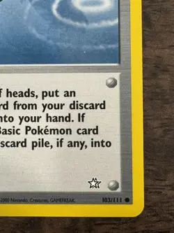 Super Rod 103/111 Neo Genesis 1st Edition - LP+ Pokemon TCG WOTC 2000 - Image 5