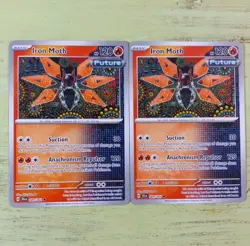 Lot of 2 Pokemon TCG; Scarlet & Violet Shrouded Fable - (×2) Iron Moth 09/64 - Image 1