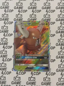 Pokemon TCG Pinsir GX Hidden Fates 6/68 Holo Ultra Rare NM Ultra Pro Top Loader - Image 1