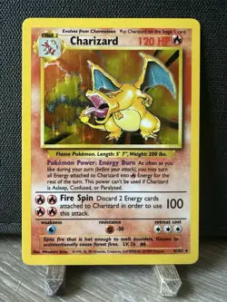 Pokemon TCG CHARIZARD HOLO #004/102 Base Set - RARE - Image 1