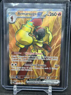 Pokemon TCG Armarouge EX 218/182 Paradox Rift Full Art Ultra Rare Holo - Image 2