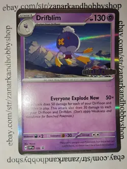 Pokemon Drifblim SVP 135 Stellar Crown NM - Image 2