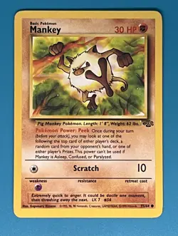 Pokemon Jungle Mankey 55/64 - Image 1