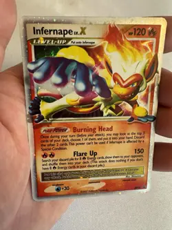 2007 Pokemon - Infernape LV.X Holo - Diamond & Pearl Black Star Promo DP10 SWIRL - Image 1
