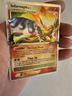 2007 Pokemon - Infernape LV.X Holo - Diamond & Pearl Black Star Promo DP10 SWIRL - Image 3