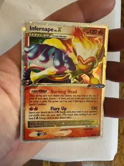 2007 Pokemon - Infernape LV.X Holo - Diamond & Pearl Black Star Promo DP10 SWIRL - Image 5
