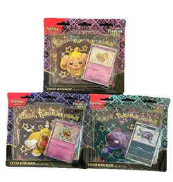 (6) Pokemon SV Paldean Fates Tech Sticker Collections - LOT of 18 Packs Total - Image 1
