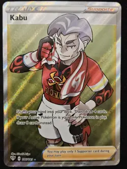 Kabu 186/189 SWSH Darkness Ablaze Full Art Ultra Rare Holo Pokemon TCG 2020 NM - Image 1