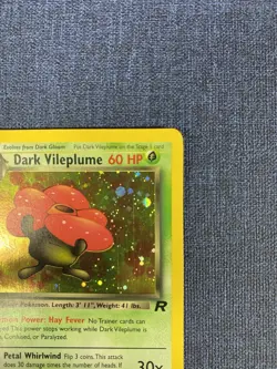 2000 Pokemon Team Rocket Dark Vileplume 1st Edition Holo Rare 13/82 - Image 5
