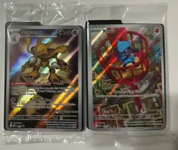 Pokemon Center Stamped Alakazam 009 & Riolu 010 - Promo Sealed Mega Evolutions - Image 1
