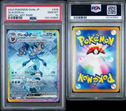 Pokemon GEM MT PSA 10 JP Glaceon ex 206/187 Terastal Festival Special Art Rare - Image 3