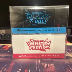 Black Bolt and White Flare Pokemon Center PC ETB Elite Trainer Box SEALED - Image 5
