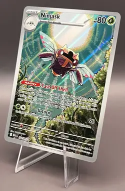 137/132 Ninjask - ME01 Mega Evolution - Illustration Rare NM Pokemon - Image 1