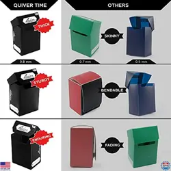 Quiver Time Trading Card Deck Bundle: 5x 80+ Deck Boxes + 500 Artemis Sleeves - Image 5