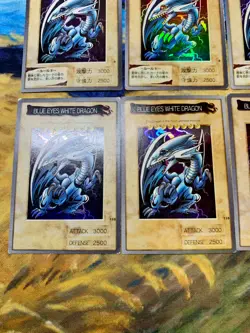 YuGiOh! Card BANDAI Holo 10Set Blue Eyes White Dragon 1999 #2301 - Image 5