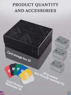 1800+ Card Deck Storage Boxes - Premium PU Leather Case with Magnetic Closure - Image 4