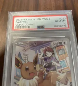 PSA10 Eevee CHR S8b VMAX Climax 210 184 Sword Shield Pokemon Card Rare - Image 2