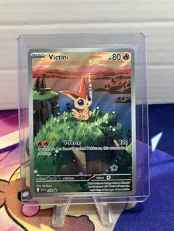Pokemon TCG Victini Black Bolt & White Flare Promo Card Illustration SVP208 - Image 1