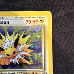 1999 Pokemon TCG Jolteon Jungle Holo 1st Edition Rare Card 4/64 WOTC - Image 3