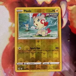 🚀 Plusle 089/264 Reverse Holo Fusion Strike SW&SH Pokemon Card TCG Mint - Image 1