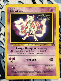 Mewtwo (Movie Promo) 03/53 Wotc Promo Regular MP Pokemon Card - Image 1