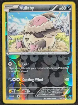 Vullaby 2016 XY Fates Collide Reverse Holo Pokemon Card 57/124 (NM) - Image 1