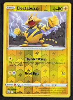 Electabuzz 2022 Brilliant Stars Reverse Holo Pokemon Card 046/172 (NM) - Image 1