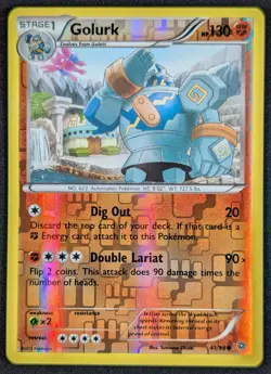 Golurk 2015 XY Ancient Origins Reverse Holo Pokemon Card 41/98 (NM) - Image 1