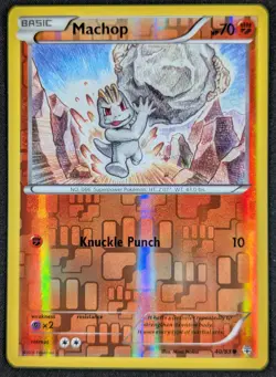 Machop 2016 Generations Reverse Holo Pokemon Card 40/83 (NM) - Image 1