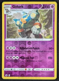 Golurk 2021 Chilling Reign Reverse Holo Rare Pokemon Card 066/198 (NM) - Image 1