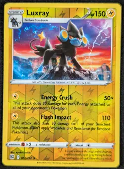 Luxray 2022 Brilliant Stars Reverse Holo Rare Pokemon Card 051/172 (NM) - Image 1