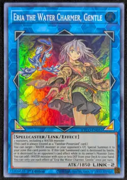 Eria Water Charmer Gentle 2020 1st Ed Super Rare Holo Yugioh Card ETCO-EN055 NM - Image 1